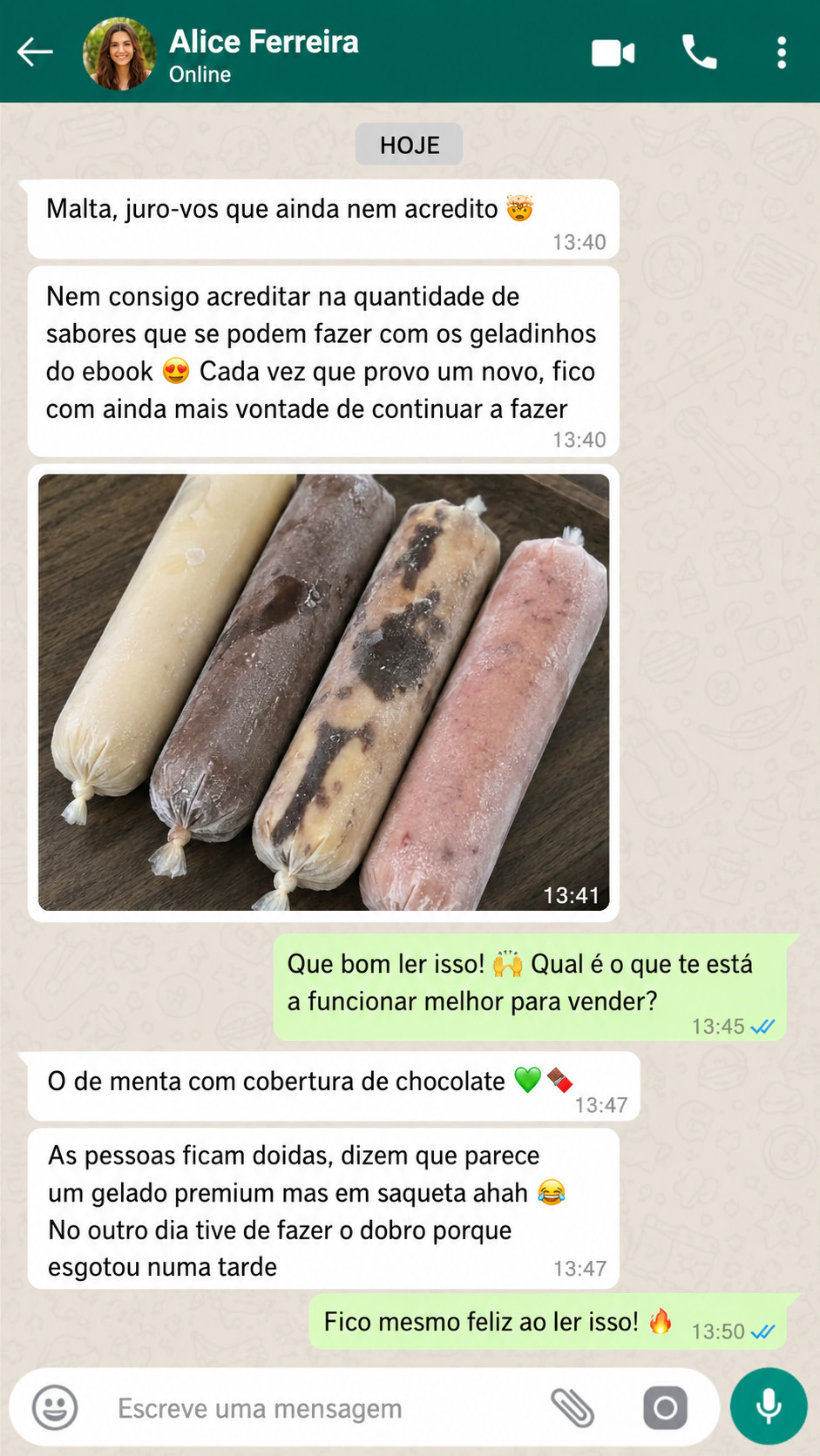 Depoimento WhatsApp